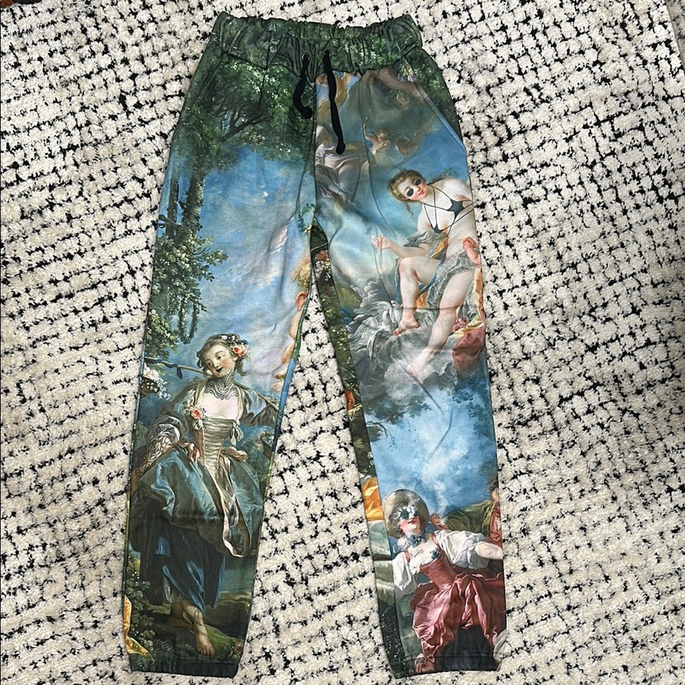 Artistic Print Jogger Pants